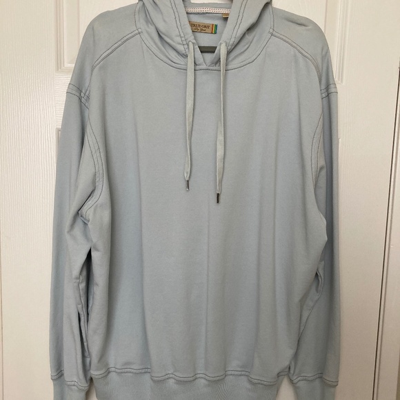True Grit Other - True Grit men’s long sleeve lightweight hoodie size XL light blue